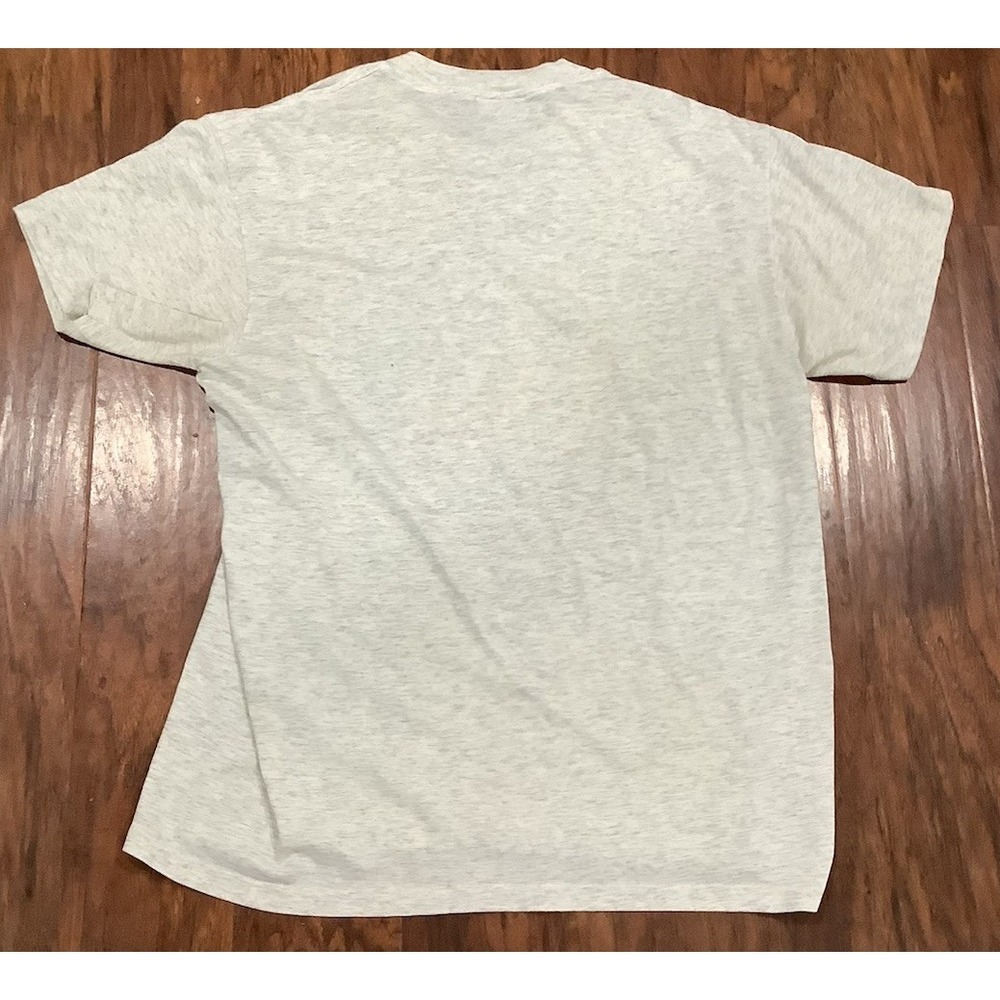 Oneita 90s Made in USA Print Short sleeve T-shirt Size L Old Vintage Men's - Picture 4 of 10